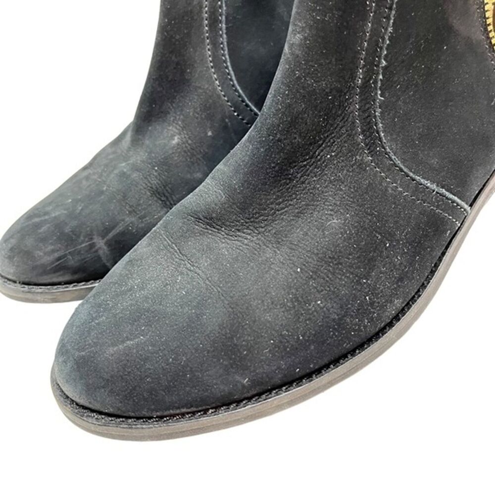 STEVE MADDEN CHANCES Genuine Leather Exposed Zipper Ankle Boots Booties sz 8 - Picture 9 of 16